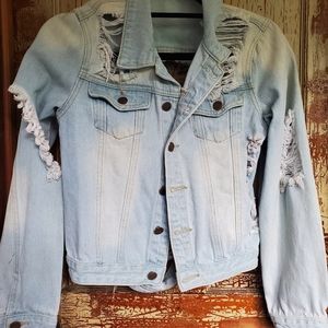 Distressed Jean jacket